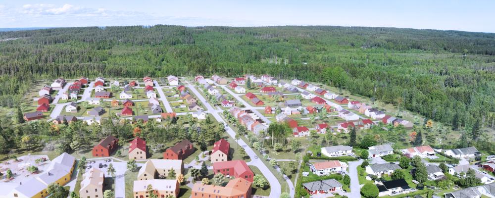 Morö Backe, flygvy mot norr Bild: Skellefteå kommun