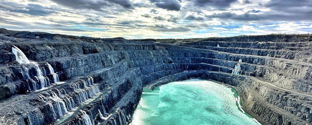 Salmijärvi dagbrott i Bolidens Aitikgruva. Foto: KSB