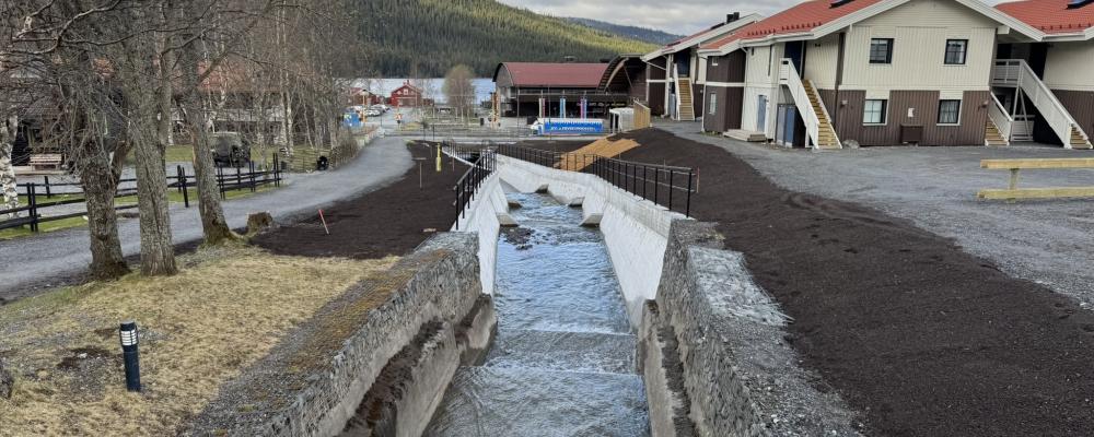 Översvämnings- och erosionskydd Mörviksån i Åre kommun. Foto: Myndigheten för civilt försvar