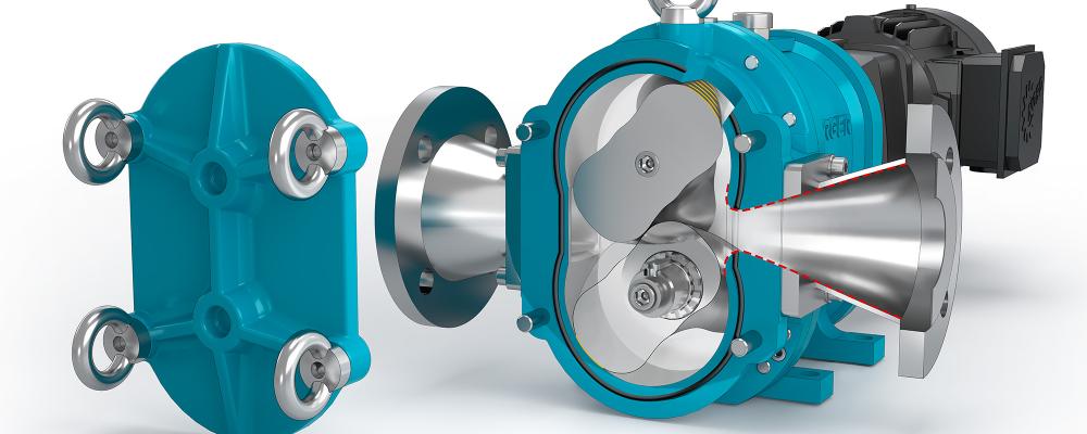 En lobrotorpump från Börger, som nu ingår i Torell Pumps sortiment på den svenska marknaden. Foto: Börger