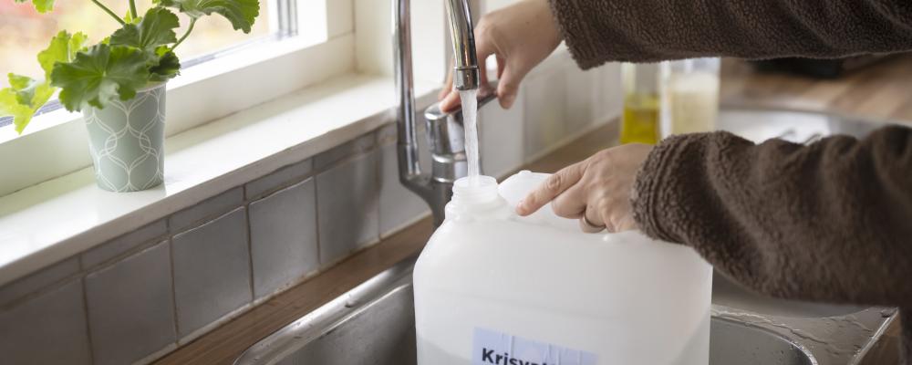 Krisvatten. Foto: Julia Sjöberg