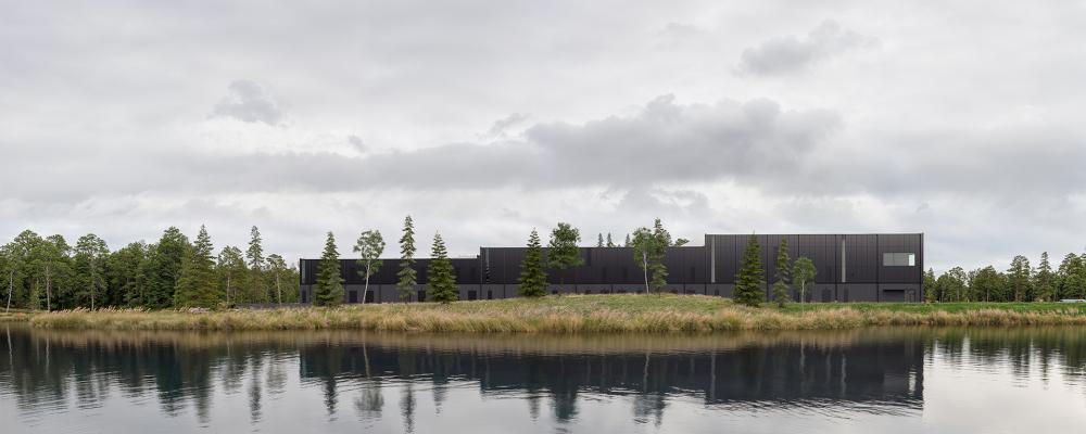 Järfällas framtida vattenverk. Visualisering: Liljewall Arkiteketer