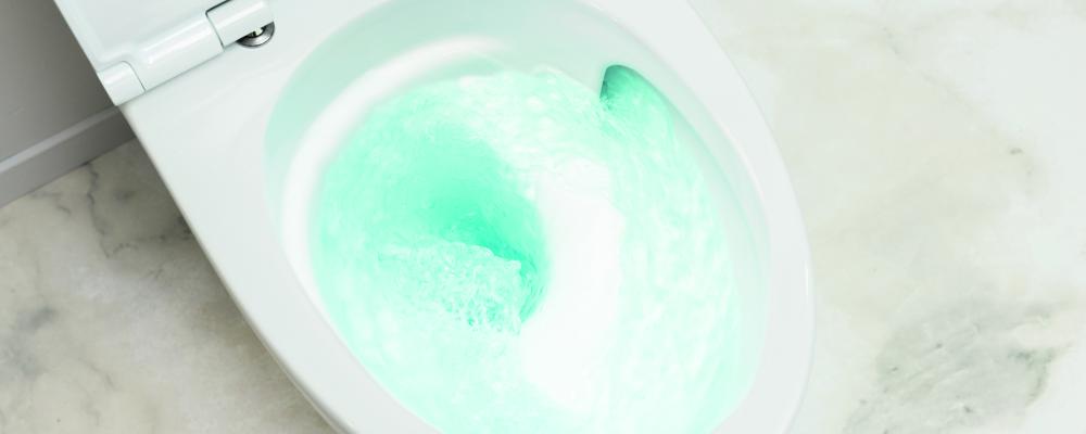 Den nya vägghängda toaletten. Foto: Geberit &Ifö