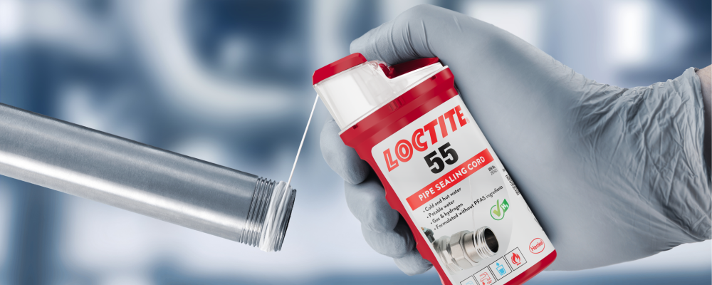 VVS-produkten Loctite 55 får PFAS-fri formulering. Foto: Henkel