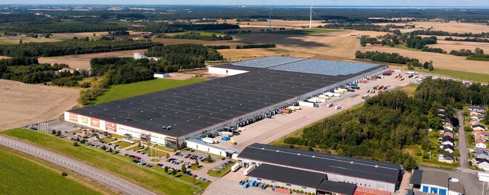 Efter utbyggnaden kommer fastigheten bli helt rektangulär. Bild: Jula.