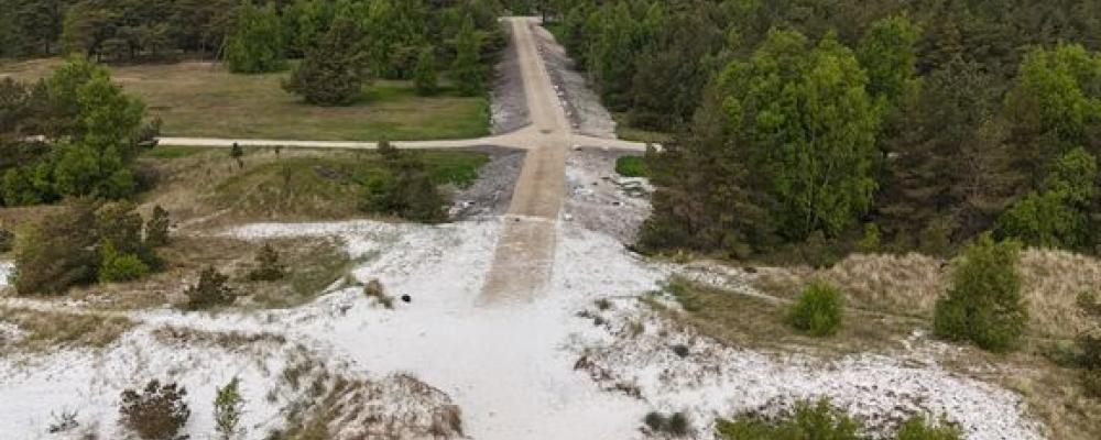 Sweco och Vellinge kommun fortsätter klimatanpassningen av Falsterbonäset med nästa etapp av översvämningsskydd. Bilden visar en av de färdigställda skyddsvallarna. Foto: Vellinge kommun