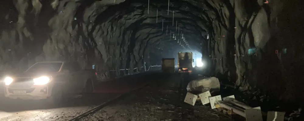 Bild från tunnelarbetet. Foto: Katarina Yngvesson/Trafikverket