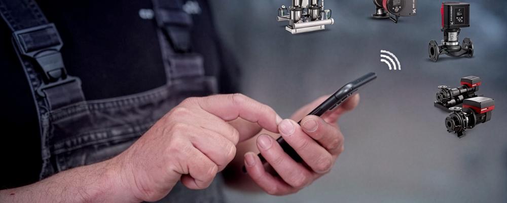 Digitala verktyg kan bidra till att göra VVS-branschen mer attraktiv för unga, som redan är vana vid att arbeta med appar och data. Det uppger Grundfos. Foto: Grundfos