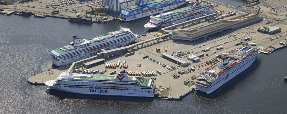 Värtahamnen i Stockholm. Pressbild: Stockholms hamnar