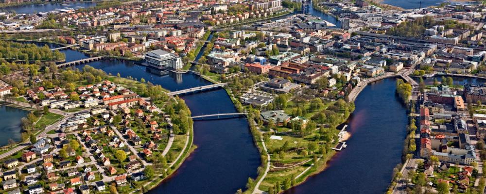 Bild över Karlstad. Foto: Karlstads kommun