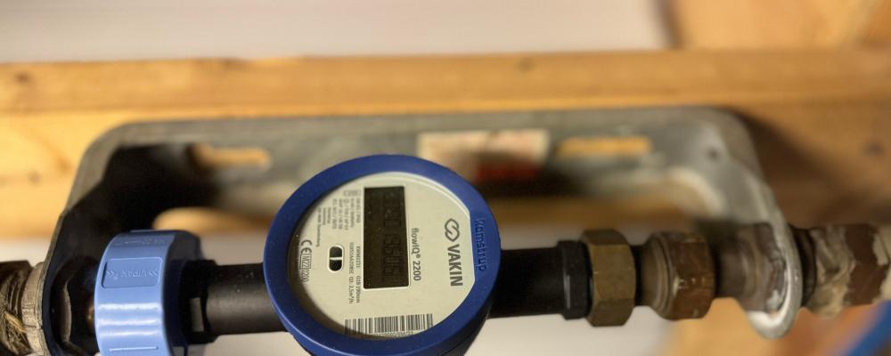 Mätarna hjälper till att läsa av vattenförbrukningen automatiskt.Foto: Vakin