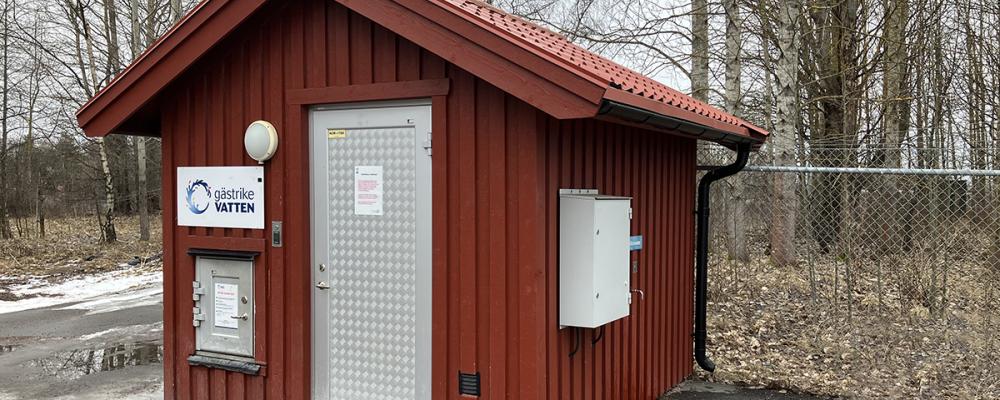 En av vattenkioskerna tillhörande Gästrike Vatten. Foto: Gästrike Vatten.