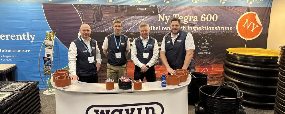 VA Tour 2026 är i full gång och bland årets utställare finns Wavin, som visar upp nya produkter och material. Foto: Wavin