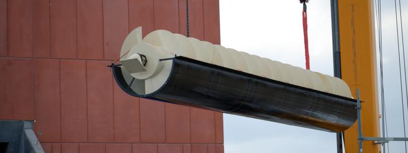 Eliquo Malmberg Water, som tog över uppförandet av Kalmarsundsverket i våras efter konkursade Serneke, håller på att uppföra den sista byggnaden på platsen.
FOTO: Kalmar Vatten/ELIQUO MALMBERG WATER