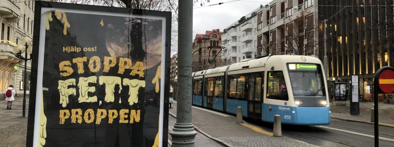Göteborgarna har blivit mycket bättre på att inte hälla fett i avloppet. Rinnande fett stelnar och bildar proppar. Foto Louise Otterdahl
