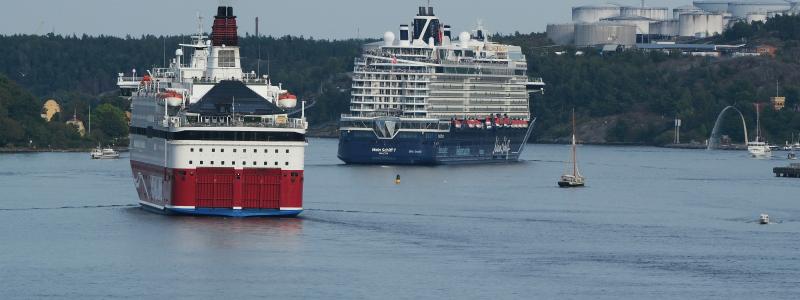 Kryssningsfartyg nära Stockholm Foto: Dmitrii E./Unsplash