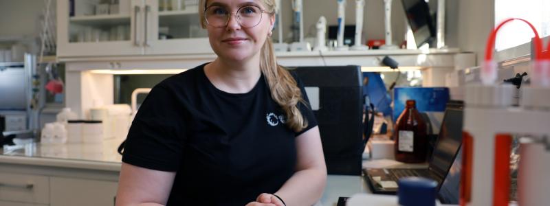 Stina Wik, miljöingenjör vid enhet Avlopp Teknik på Gästrike Vatten. Foto: Gästrike Vatten