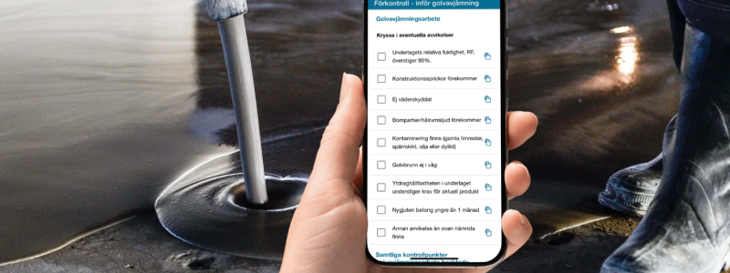 Den nya funktionen har tagits fram av arbetsgruppen GAGG. Foto: Golvbranschen