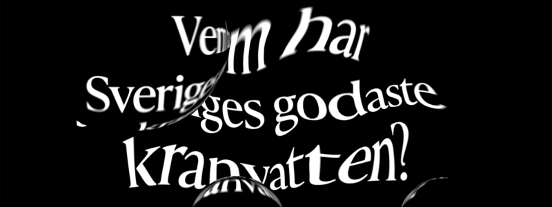Gott, hållbart och alltid nära till hands! Vi firar den porlande friska drycken vi får ur kranen varje dag genom att utse Sveriges godaste kranvatten i Kranvattentävlingen 2025. Bild: Svenskt Vatten