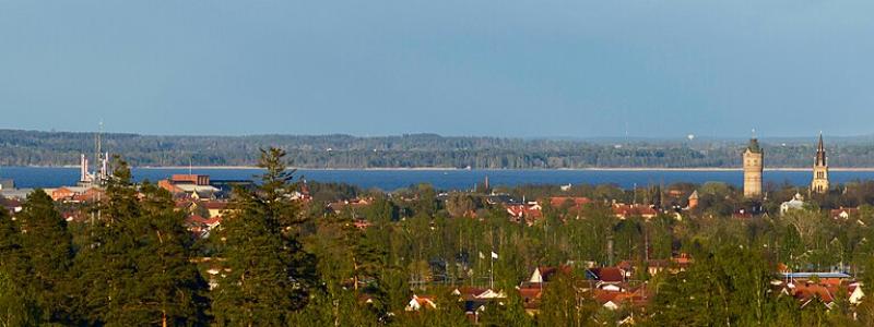 Lidköping. Foto: Sertion/Wikimedia Commons/https://commons.wikimedia.org/wiki/File:Lidk%C3%B6ping_as_seen_from_R%C3%A5da,_Lidk%C3%B6pings_kommun.jpg