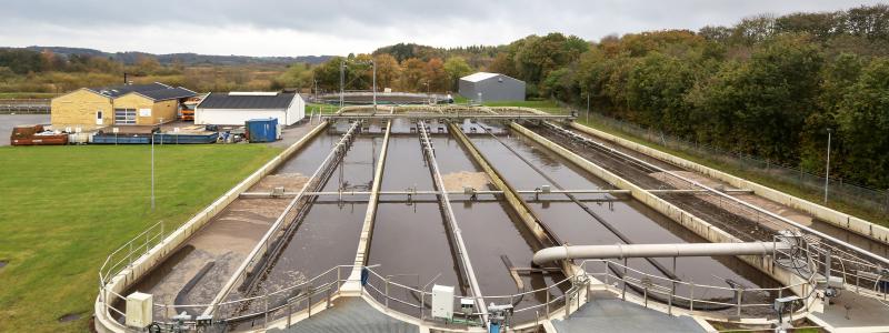 Viborgs centrala reningsverk på Jylland Foto: Anette Roien