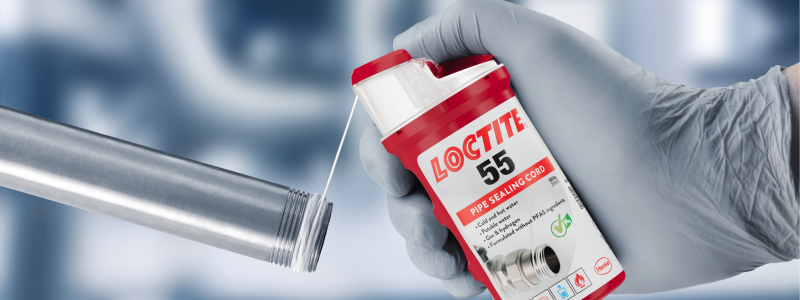VVS-produkten Loctite 55 får PFAS-fri formulering. Foto: Henkel