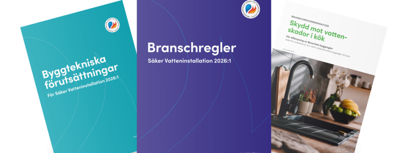 Branschregler Säker Vatteninstallation 2026:1 Pressbild: Säker Vatten