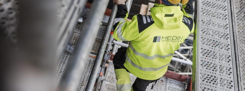 Byggnationen av vattenverket med tillhörande högreservoar inkluderar ledningsnät mellan anläggningarna. Foto: Hedin