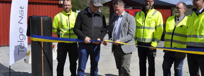 Invigningen. Foto: Telge Nät