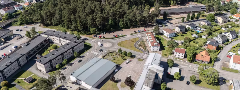 Ängaryd och Västra Vägen i Tranås. Foto: Tranås kommun