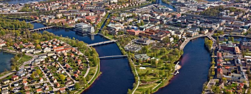 Bild över Karlstad. Foto: Karlstads kommun