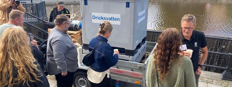 Nödvatten vid Svartån. Foto: Västerås stad