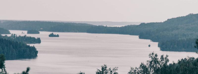 Vy över sjö. Foto: Aron Fjell/Unsplash