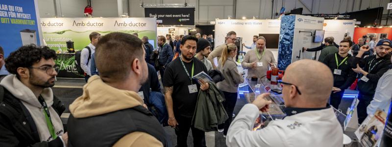 Mingel på VVS-mässan. Foto: Easyfairs