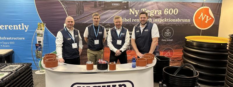 VA Tour 2026 är i full gång och bland årets utställare finns Wavin, som visar upp nya produkter och material. Foto: Wavin