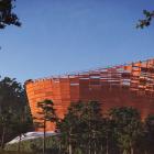 Skissbild av Lyra, Örebros nya vattenreservoar. Pressbild: Lars Anfinset, Ett Ark Arkitektur