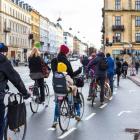 Ett av huvudmålen med 15-minutersstaden är att minska biltrafiken. I Köpenhamn har cyklismen ökat kraftigt senaste åren. TT Bild TT