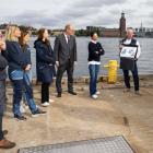 H.K.H Kronprinsessan deltog i fosforfällning på Riddarfjärden. Foto: Stockholm Vatten och Avfall