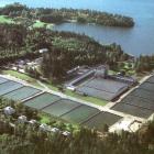 Lovö vattenverk såsom det såg ut 1960. Foto: Stockholms tekniska historia, del III/Wikimedia Commons/https://commons.wikimedia.org/wiki/File:Lov%C3%B6verket_1960.jpg