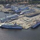 Värtahamnen i Stockholm. Pressbild: Stockholms hamnar