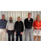 Från vänster: Richard Pihl (Comfort), Babak Fadai, Jens Nyhlén, Anders Gustafsson (Tranås Rörservice), och Anneli Wallin (Comfort). Foto: Comfort