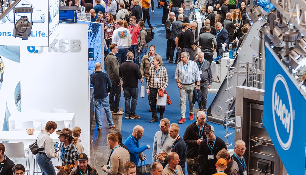 VA-mässan Vatten växte ordentligt jämfört med den första upplagan 2023. Antalet besökare var 8588, antal utställare 320, och antalet konferensdelegater 438.
FOTO: Svenska Mässan
