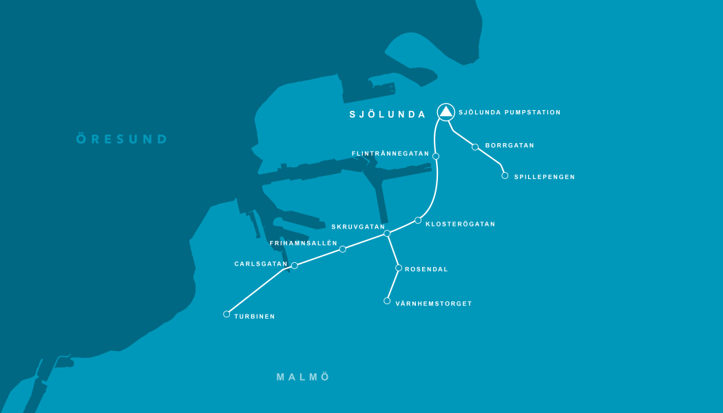 Avloppstunneln. Illustration: VA SYD