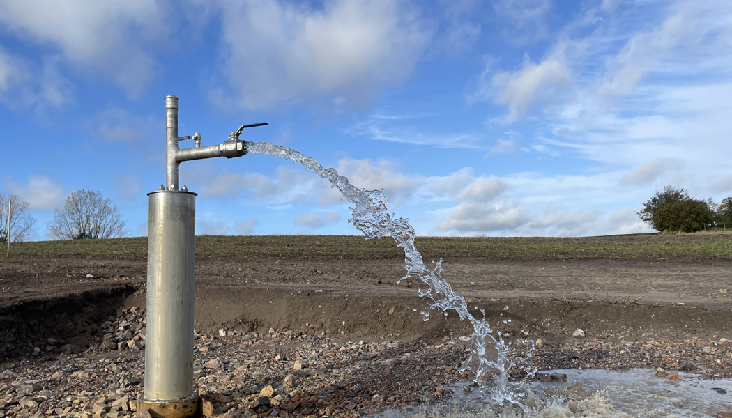 Brunnsborrning i Grevie oktober 2023. Foto: VA SYD