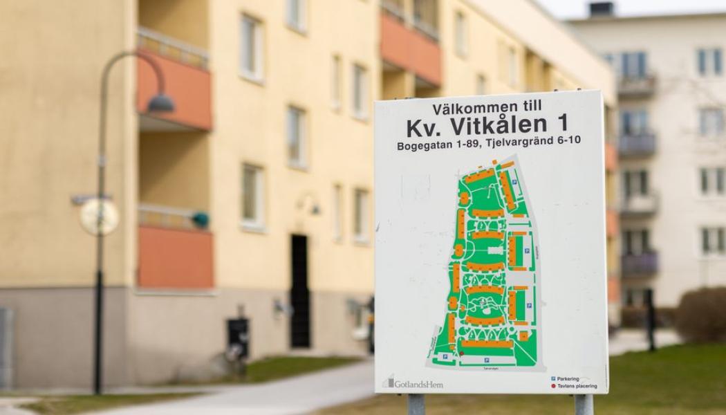 Kvarteret Vitkålen. Foto: Gotlandshem