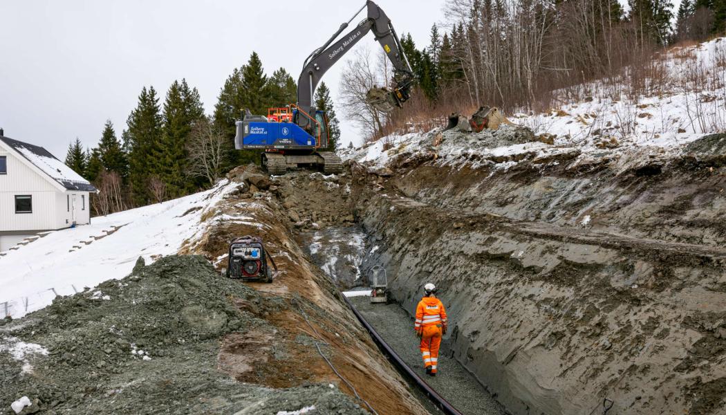 Projektet omfattar utbyte och förnyelse av vatten- och avloppssystem, separation av befintliga system samt etablering av nya kabellösningar. Foto: Mats Bakken

 
