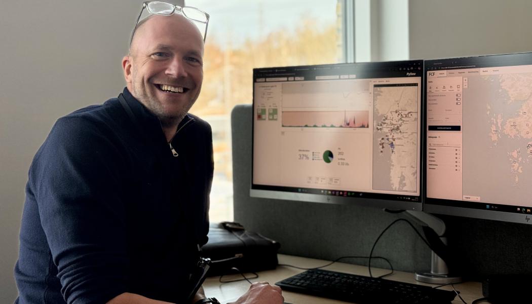 Glen Nivert, strateg på Ledningsnät på Kretslopp och vatten, har vunnit föreningen Vattens pris New Technology för bla AI-applikationer. Foto: Maya Guzman