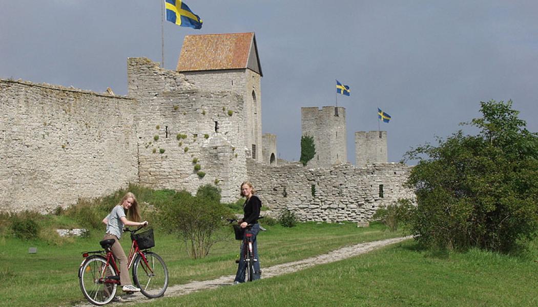 Historiska stadsmuren i Visby. Foto: Wikipedia Common, kredit, Frank Baldus, 
