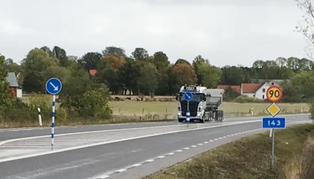 Väg 143. Foto: Trafikverket