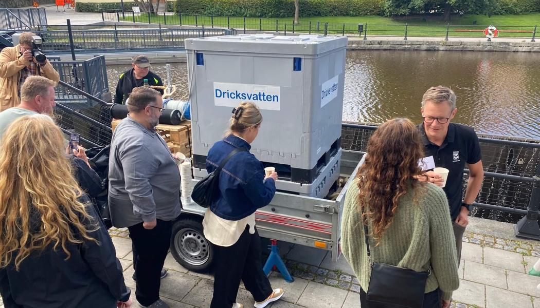 Nödvatten vid Svartån. Foto: Västerås stad